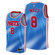Brooklyn Nets #8 Patrick Mills Blue 2021-22 Classic Edition Jersey - Men Jersey