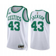 Justin Jackson Boston Celtics 2021-22 Classic Edition White #43 Jersey 75th Anniversary - Men Jersey