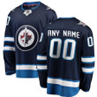 Winnipeg Jets Home Breakaway Custom Jersey - Blue