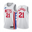 LaMarcus Aldridge 2022-23 Brooklyn Nets White #21 Classic Edition Jersey - Men Jersey