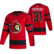Ottawa Senators Anton Forsberg #31 2021 Reverse Retro Special Edition Red Jersey Jersey