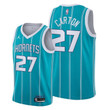 Charlotte Hornets #27 DJ Carton Teal 2021-22 Icon Edition Jersey - Men Jersey