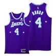 Lakers #4 Rajon Rondo Purple 2021-22 City Edition Jersey 75th - Men
