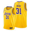 Wang Zhelin #31 Los Angeles Lakers 2021-22 Icon Edition Gold Jersey Chinese Player - Men Jersey