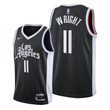 Los Angeles Clippers #11 Moses Wright Black 2021-22 City Edition Jersey - Men Jersey