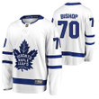 Toronto Maple Leafs Alex Bishop #70 2021-22 Away Player White Jersey Jersey