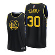 Golden State Warriors Stephen Curry #30 Black NBA75th City Edition 2021-22 Jersey - Men
