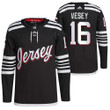 New Jersey Devils #16 Jimmy Vesey Primegreen Pro Black Jersey 2021-22 Alternate Jersey