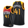 Juan Hernangomez #41 Utah Jazz City Edition Black Jersey 2022 Trade - Men Jersey