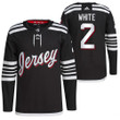 New Jersey Devils #2 Colton White Primegreen Pro Black Jersey 2021-22 Alternate Jersey