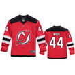 New Jersey Devils Miles Wood #44 Player Home Red Jersey -Youth Jersey
