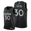 Chris Silva #30 Minnesota Timberwolves 2021-22 City Edition Black Jersey - Men Jersey