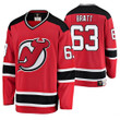 Men's New Jersey Devils #63 Jesper Bratt Red Premier Breakaway Jersey Jersey