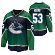 Men Vancouver Canucks #53 Bo Horvat 2021 Special Edition Green Jersey Jersey