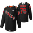 Anaheim Ducks Josh Mahura #76 2022 Angels Night Practice Black Jersey Jersey