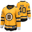Boston Bruins Tuukka Rask #40 2021 Special Edition Reverse Retro Jersey Gold Jersey
