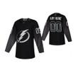 Tampa Bay Lightning Custom #00 Alternate Black Jersey -Youth Jersey