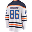 Edmonton Oilers Philip Broberg #86 Away 2022 Stanley Cup Champions Breakaway Men Jersey - White