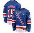 New York Rangers Julien Gauthier #15 Home 2022 Stanley Cup Final Breakaway Men Jersey - Blue