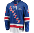 New York Rangers Zac Jones #6 Home 2022 Stanley Cup Champions Breakaway Men Jersey - Blue