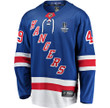 New York Rangers Lauri Pajuniemi #49 Home 2022 Stanley Cup Final Breakaway Men Jersey - Blue