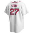 Trevor Story #27 Boston Red Sox Home Men Jersey - White Jersey