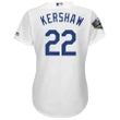 Clayton Kershaw Los Angeles Dodgers Majestic Women's 2018 World Series Cool Base Player Jersey - White