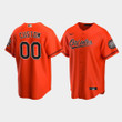 Men's Baltimore Orioles Custom Alternate Team Orange Jersey Jersey