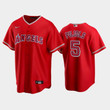 Red Los Angeles Angels Alternate #5 Albert Pujols Jersey Jersey