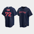 Men's Boston Red Sox Carlton Fisk #72 Navy Alternate Jersey Jersey