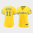 Women's Boston Red Sox Rafael Devers #11 Gold 2021 City Connect Jersey Jersey