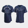 Official Men's Tampa Bay Rays Randy Arozarena #56 Navy 2021 AL Rookie of the Year Jersey Jersey