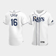 Men's Tampa Bay Rays Kevin Cash #16 Home White Jersey Jersey
