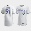 Men's Toronto Blue Jays #51 Ken Giles White Jersey Jersey