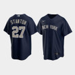 Men's New York Yankees Giancarlo Stanton Alternate Navy Jersey Jersey