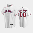 #00 Custom White Los Angeles Angels Home Jersey Jersey