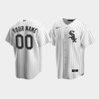Men's Chicago White Sox #00 Custom White Home Jersey Jersey