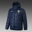 Barcelona 2020/21 Navy Blue Coat Puffer Jacket
