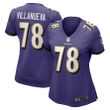 Alejandro Villanueva Baltimore Ravens Women's Game Jersey - Purple Jersey