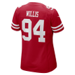 Jordan Willis San Francisco 49ers Women's Game Player Jersey - Scarlet Jersey