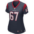 Charlie Heck Houston Texans Women's Game Jersey - Navy Jersey