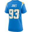 Justin Jones Los Angeles Chargers Women's Game Jersey - Powder Blue Jersey