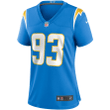 Justin Jones Los Angeles Chargers Women's Game Jersey - Powder Blue Jersey