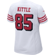George Kittle San Francisco 49ers Women's Alternate Game Player Jersey - White Jersey