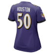 Justin Houston Baltimore Ravens Women's Game Jersey - Purple Jersey