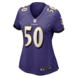 Justin Houston Baltimore Ravens Women's Game Jersey - Purple Jersey