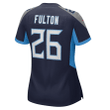 Kristian Fulton Tennessee Titans Women's Game Jersey - Navy Jersey
