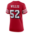 Patrick Willis San Francisco 49ers Women's 75th Anniversary Alternate Retired Player Game Jersey - Scarlet Jersey