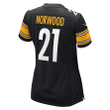 Tre Norwood Pittsburgh Steelers Women's Game Jersey - Black Jersey