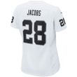 Josh Jacobs Las Vegas Raiders Women's Player Game Team Jersey - White Jersey
